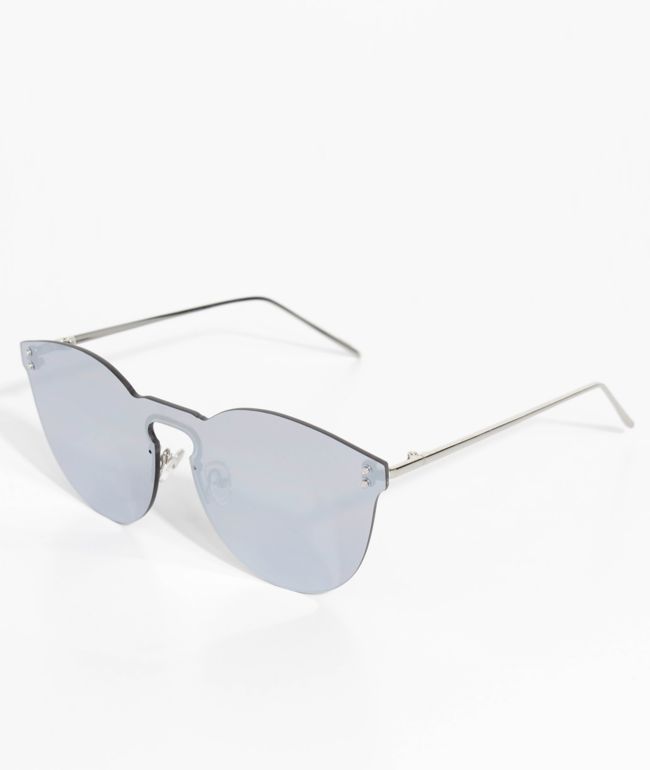 frameless mirror sunglasses
