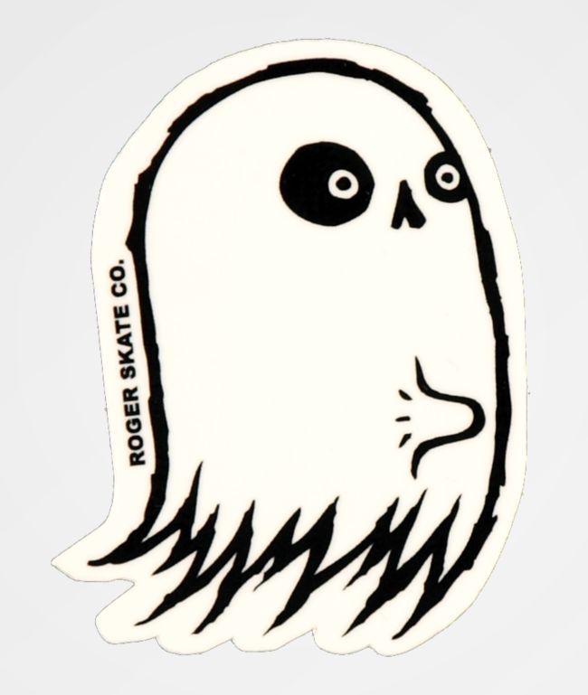Roger Skate Co. Ghost Boner Sticker