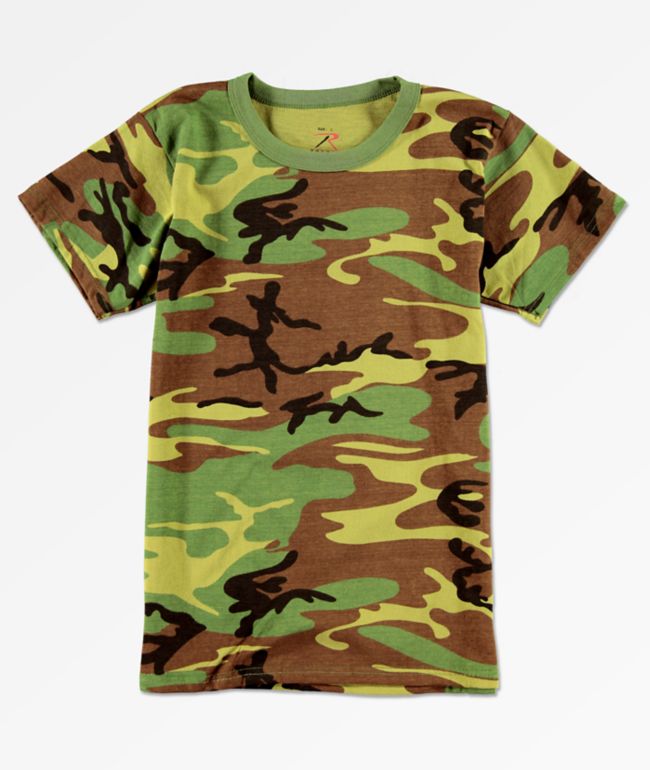 woodland camo t shirt