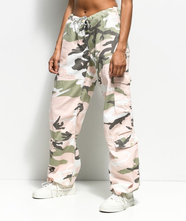 green camouflage pants