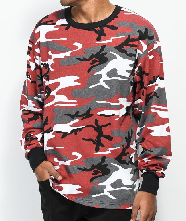 Rothco Red Camo Long Sleeve T-Shirt