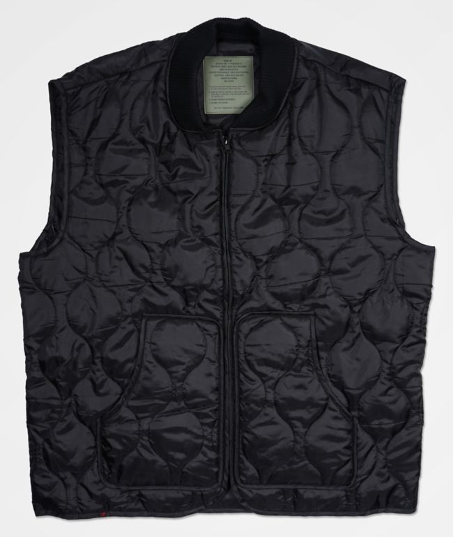 Rothco Woobie Quilted Black Vest
