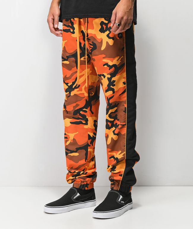 orange camo pants for men