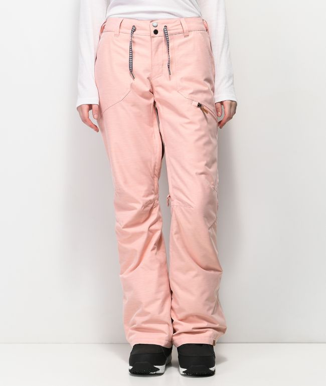 Light pink snow pants women's clearance