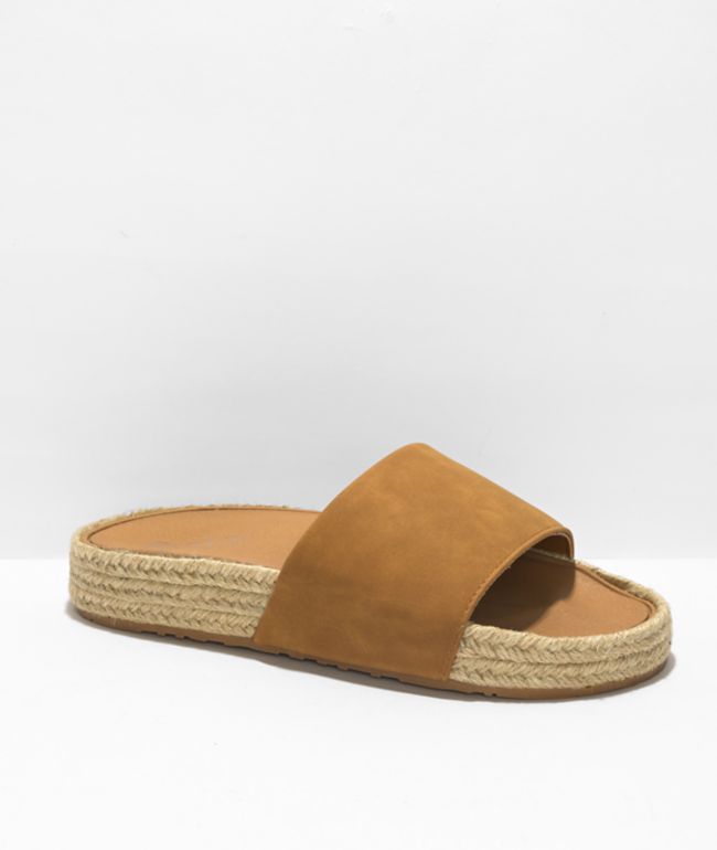 Roxy Slippy espadrille sandalias marrón