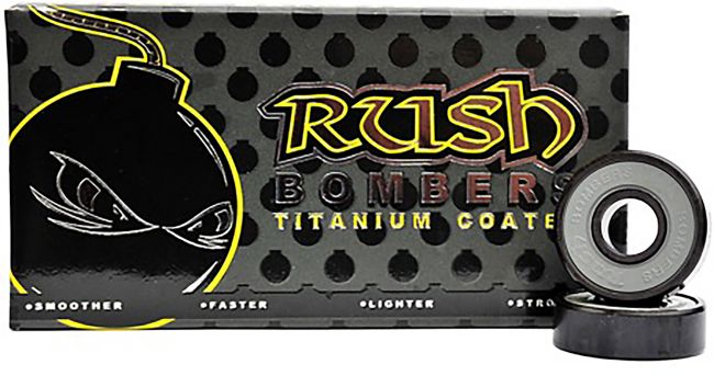 Rush Bombers Titanium Coated Skateboard Bearings