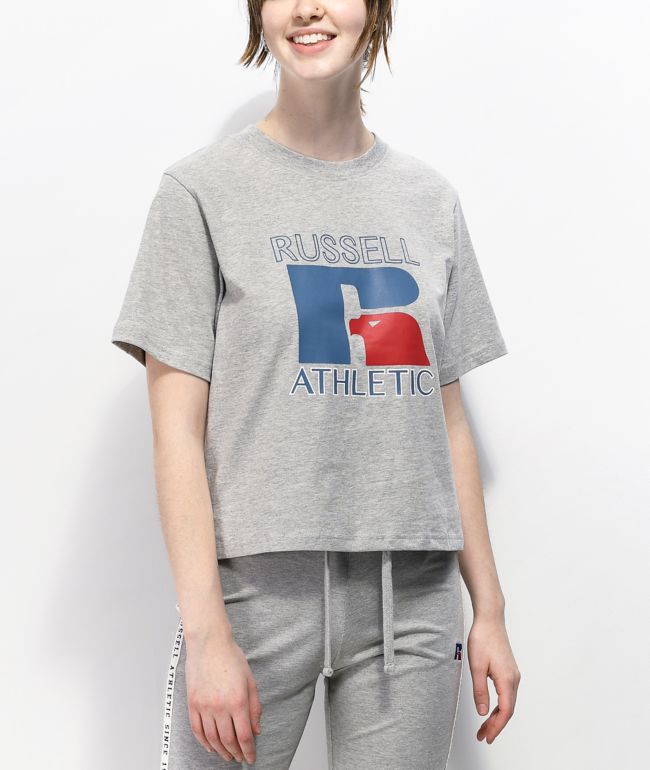 russell athletic grey t shirt