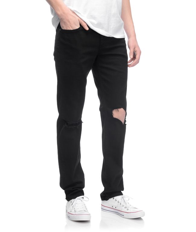 knee blowout jeans mens
