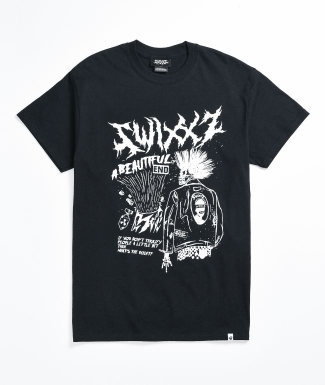 SWIXXZ Beautiful End Black T-Shirt