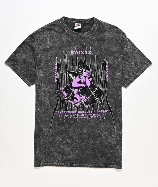 SWIXXZ Just A Dream Charcoal Tie Dye T-Shirt