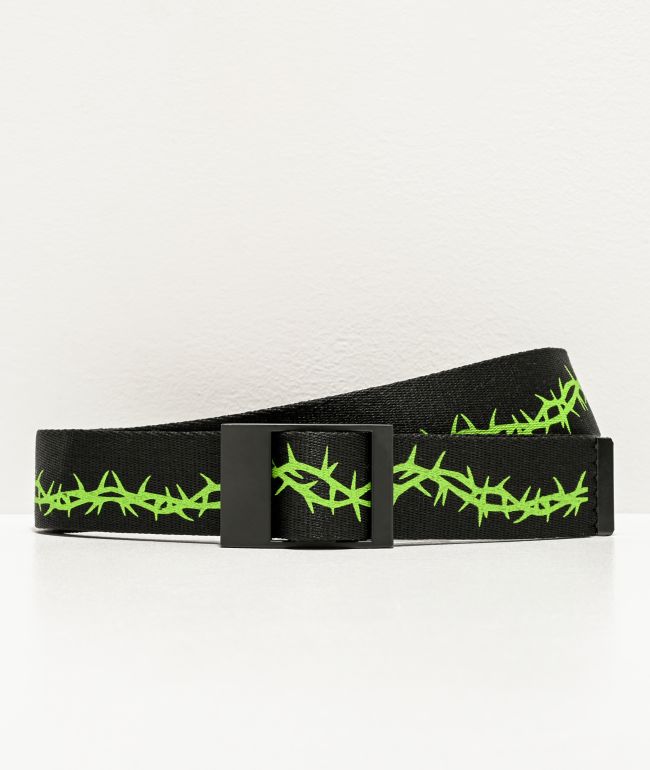 SWIXXZ Thorned Black Web Belt