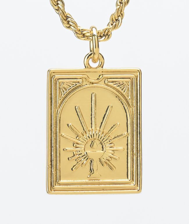 Saint Midas Tarot 20" Collar de cadena de oro