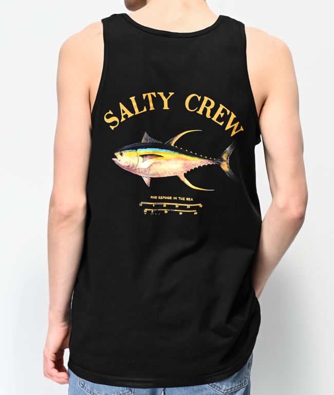 Salty Crew Ahi Mount Black Tank Top Zumiez