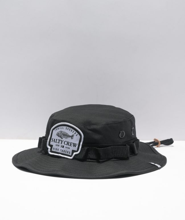 Salty Crew Boneyard Black Boonie Hat