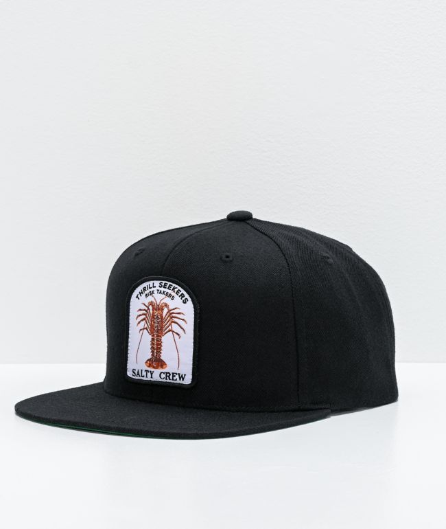 Salty Crew Buggin Out Black Snapback Hat