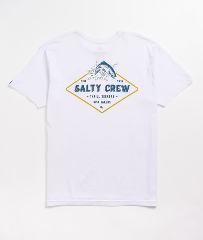Salty Crew Dead Drift White T Shirt Zumiez