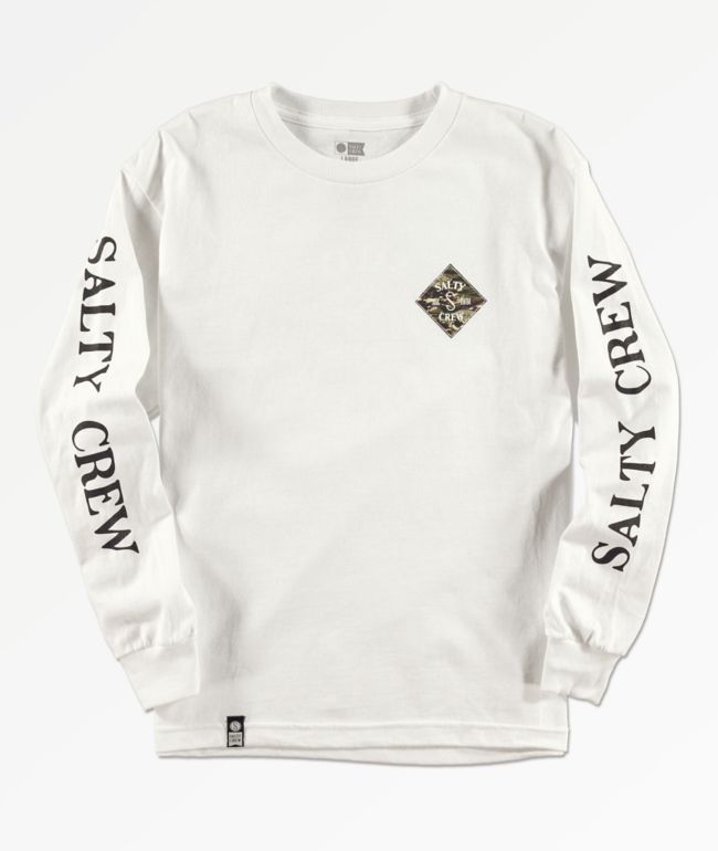 Salty Crew Kids Tippet Cover White Long 