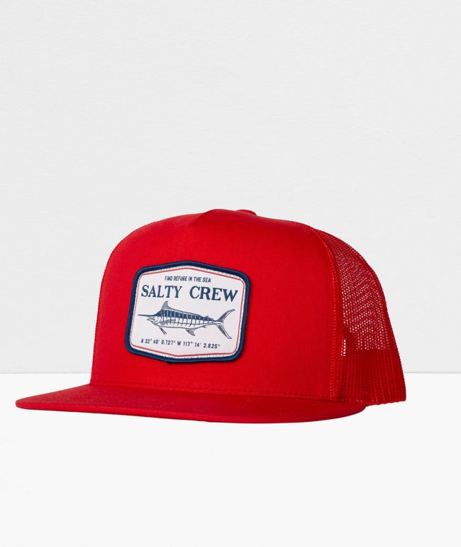 Salty Crew Stealth Red Trucker Hat