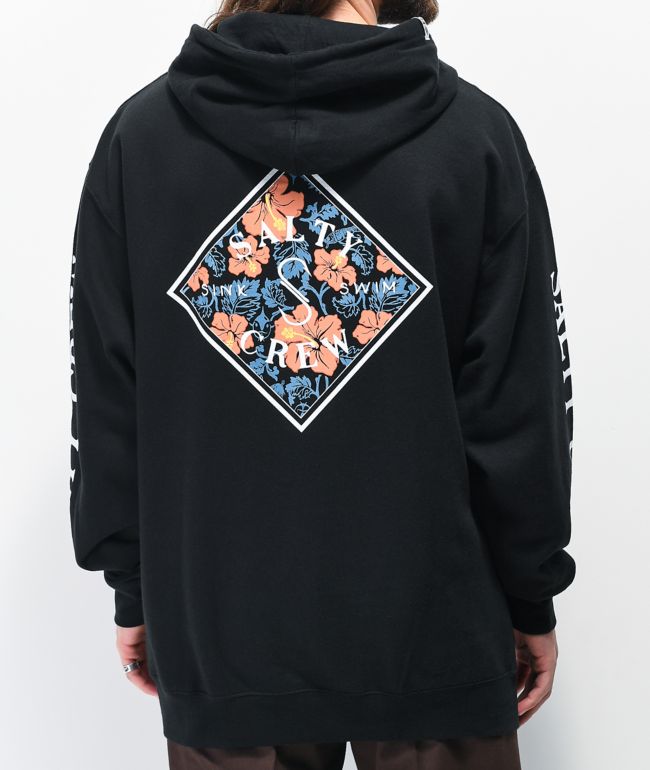 Salty crew black hoodie deals