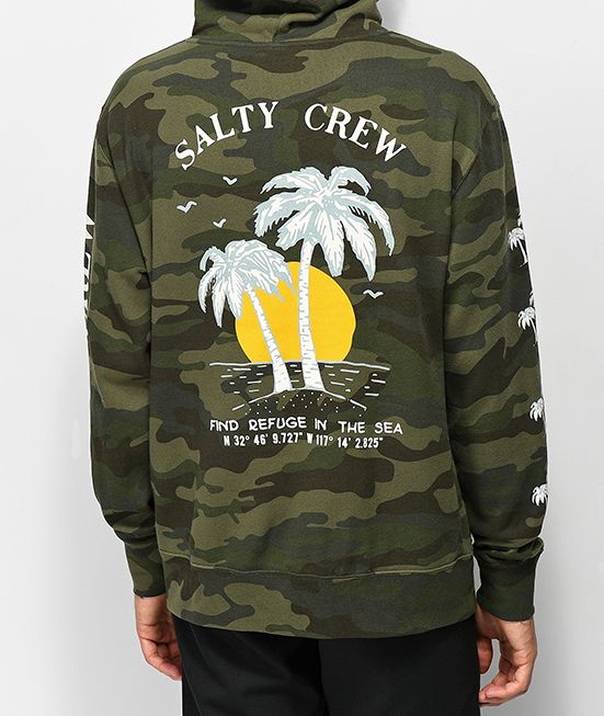 Salty crew palm tree hoodie clearance