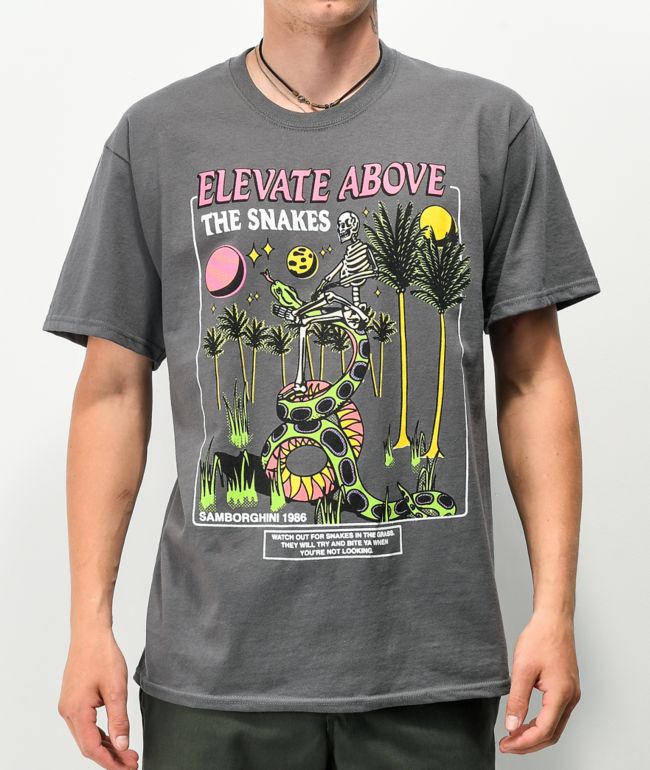 Samborghini Elevate Above Charcoal T Shirt