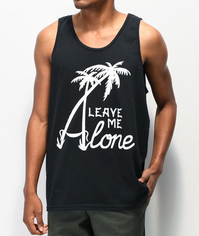 Samborghini Leave Me Alone Black Tank Top Zumiez