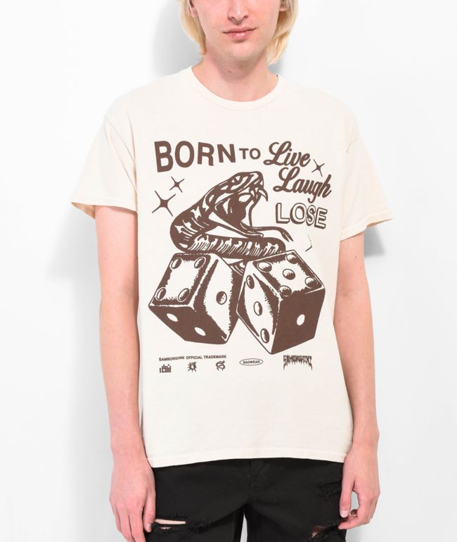 Samborghini Live Laugh Lose Camiseta color bronceado
