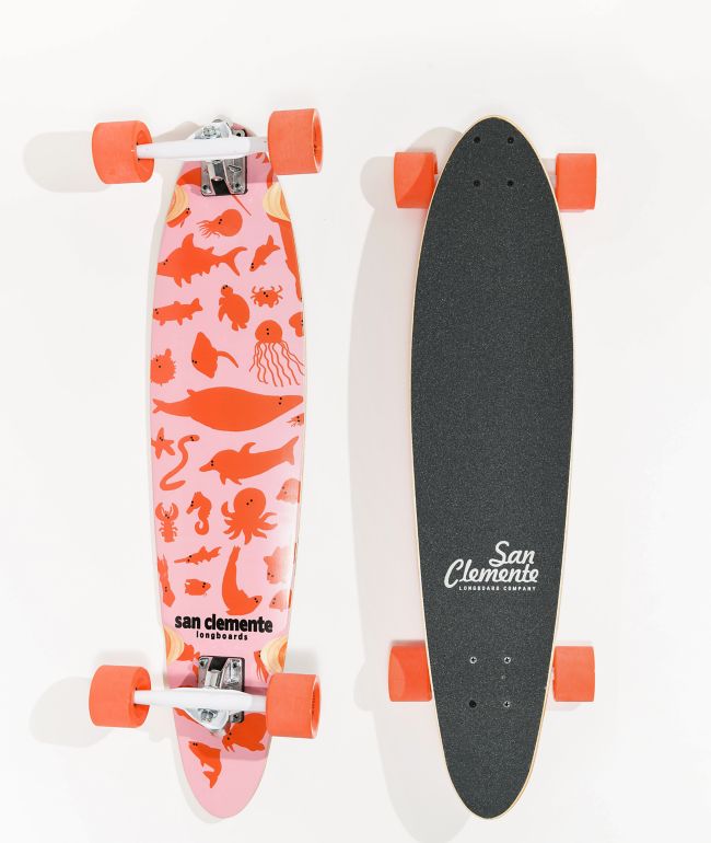 San Clemente Family 34" Pintail Longboard Completo