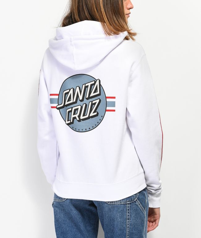 Santa Cruz Banner Dot sudadera con capucha blanca | Zumiez