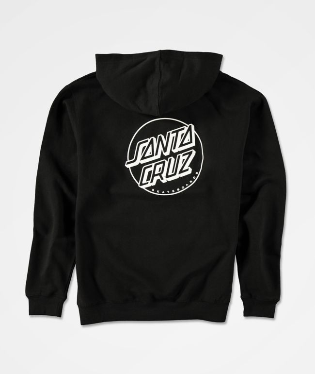 Santa Cruz Boys Opus Dot Black Hoodie