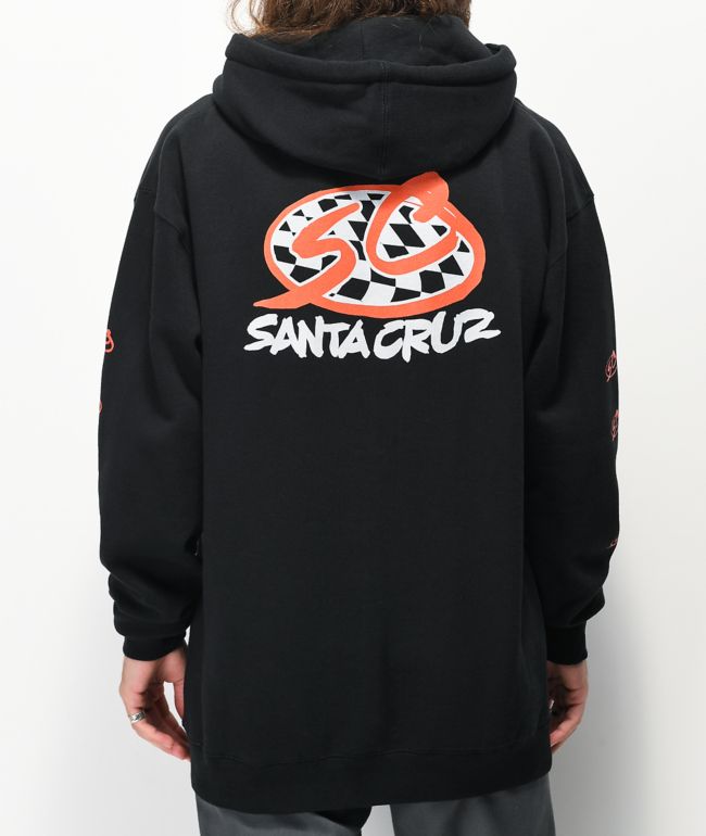 Santa Cruz Checker Pro Series Black Hoodie