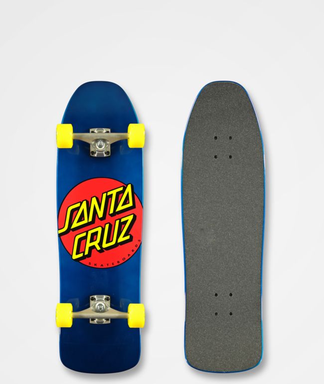 Santa Cruz Classic Dot Cruiser Komplett Skateboard 80er 9,35'' x 31,7'' schwarz 