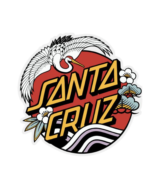 Santa Cruz Crane Dot Sticker