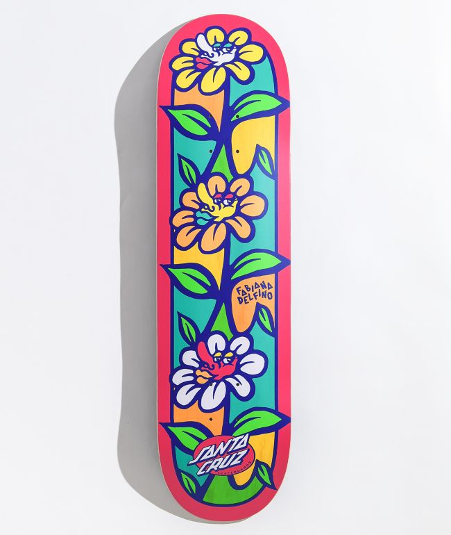 Santa Cruz Delfino Flower Crew VX 8.25" Skateboard Deck