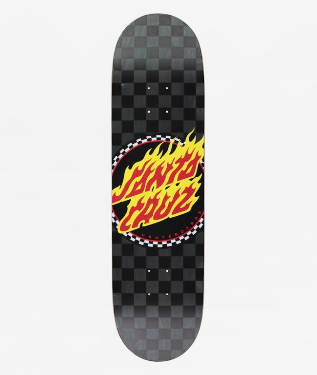 Santa Cruz Flame Dot Check 8.5" Skateboard Deck