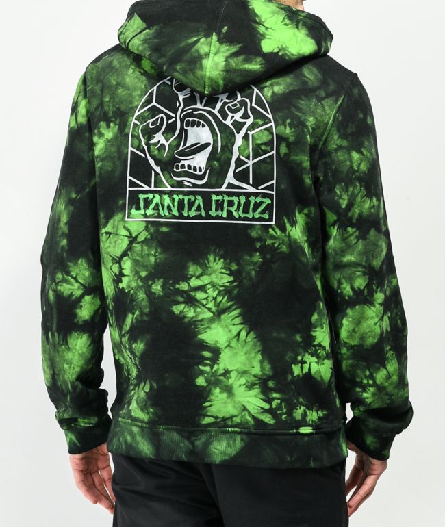 black green hoodie