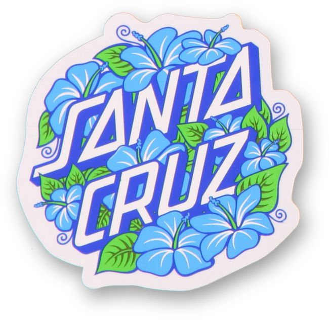 santa cruz hibiscus dot sticker zumiez