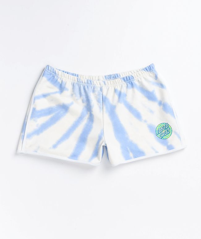 Santa Cruz Kaleidot Washed Blue Derby Shorts
