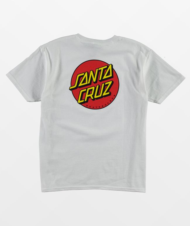 Santa Cruz Kids Classic Dot White T-Shirt