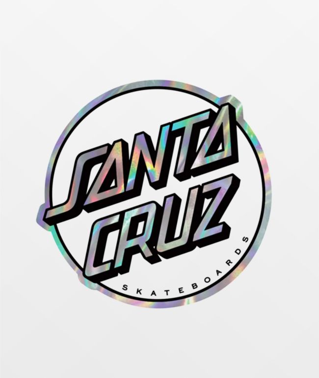 Santa Cruz Missing Dot Metallic Sticker