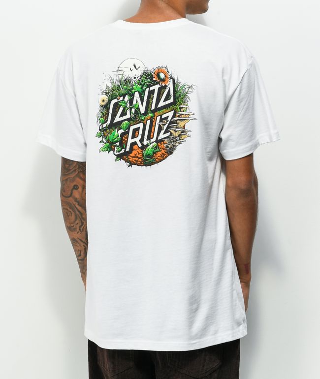 Santa Cruz Nature Dot White T-Shirt