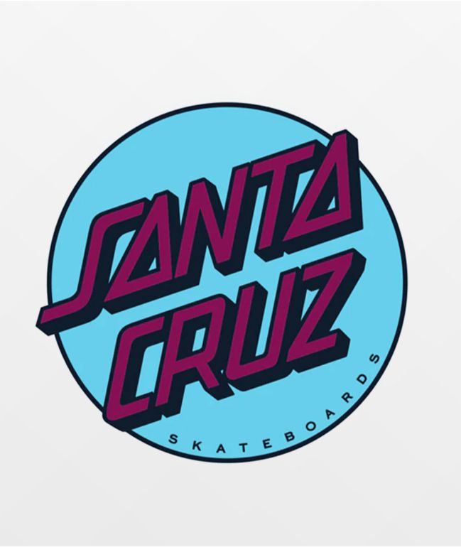 Santa Cruz Other Dot Decal Blue & Purple Sticker