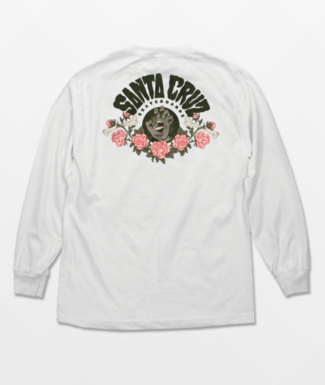 Santa Cruz Screaming Arrangement White Long Sleeve T-Shirt