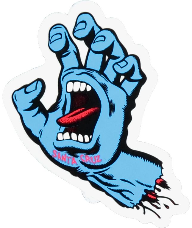 Santa Cruz Screaming Hand 3" Sticker