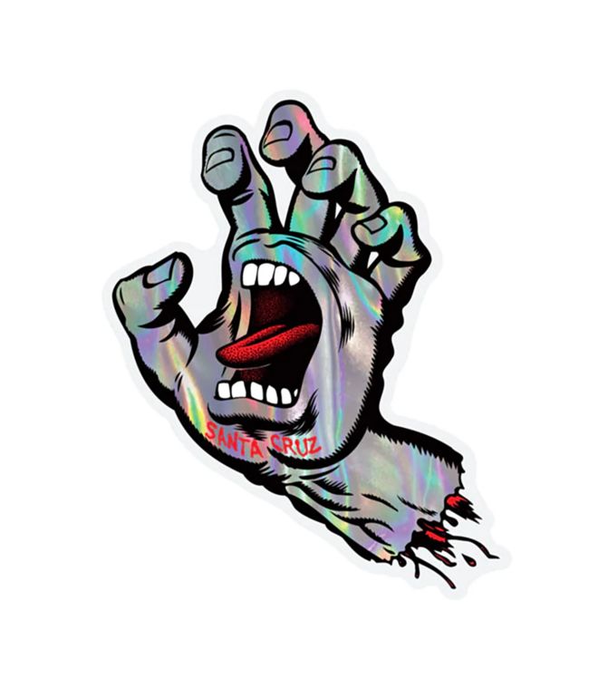 Santa Cruz Screaming Hand Metallic Sticker
