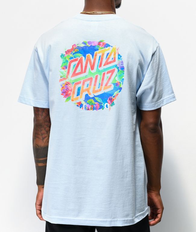 Santa Cruz Watered Dot Powder Blue T 