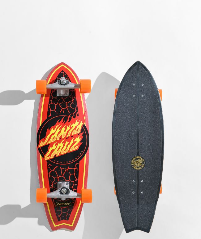 Santa Cruz x Carver Flame Dot 31.52" Cruiser Skateboard Complete