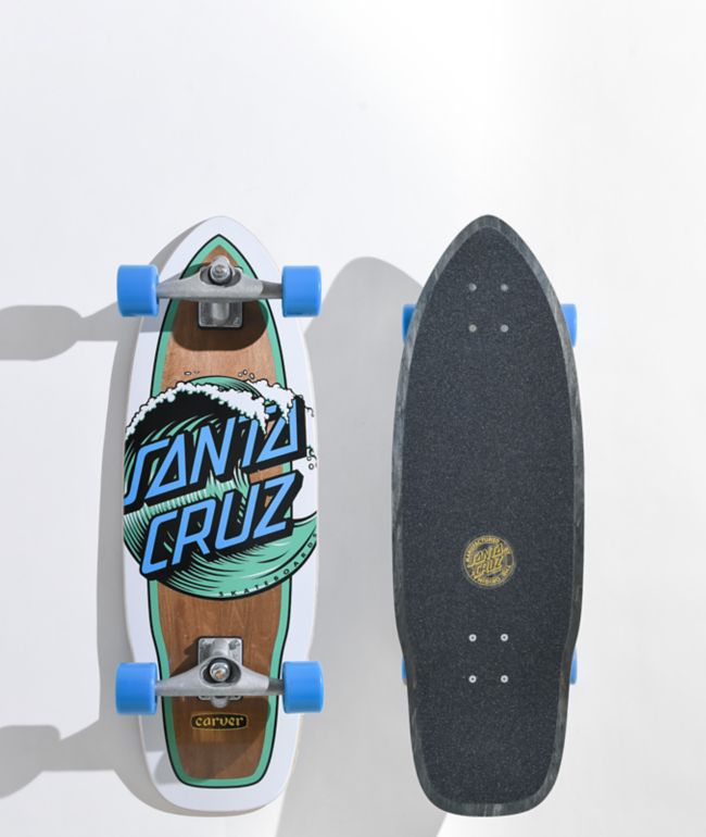 Santa Cruz x Carver Wave Dot 29.95" Cruiser Skateboard Complete