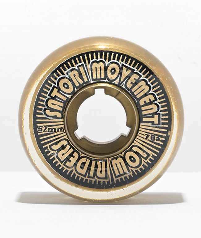 Satori Low Rider 52mm 78a Gold Cruiser Skateboard Wheels