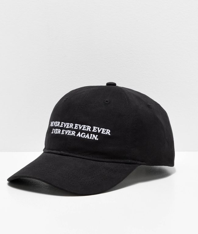 Sausage Never Ever Ever Black Strapback Hat